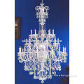 Antique furniture style glass crystal chandelier lamp for wedding decoration/restaurant furniture design CE UL